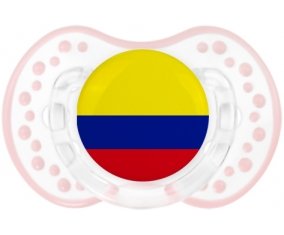 Drapeau Colombie Sucete LOVI Dynamic Retro-blanc-rose-tendre classique