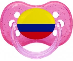 Drapeau Colombie Sucete Cerise Rose à paillette