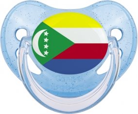 Drapeau Comores Sucete Physiologique Bleue à paillette