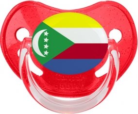 Drapeau Comores Sucete Physiologique Rouge à paillette
