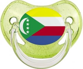 Drapeau Comores Sucete Physiologique Vert à paillette