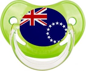 Drapeau les Îles Cook Sucette Physiologique Vert classique