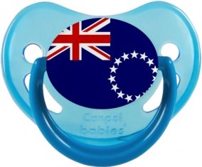 Drapeau les Îles Cook Sucette Physiologique Bleue phosphorescente