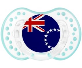 Drapeau les Îles Cook Sucette LOVI Dynamic Retro-blanc-lagon classique