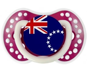 Drapeau les Îles Cook Sucette LOVI Dynamic Fuchsia phosphorescente