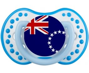 Drapeau les Îles Cook Sucette LOVI Dynamic Blanc-bleu phosphorescente