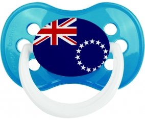 Drapeau les Îles Cook Tétine Anatomique Cyan classique