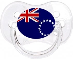 Drapeau les Îles Cook Sucette Cerise Transparent classique