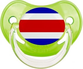 Drapeau Costa Rica Sucette Physiologique Vert classique