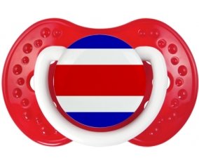 Drapeau Costa Rica Sucette LOVI Dynamic Blanc-rouge classique