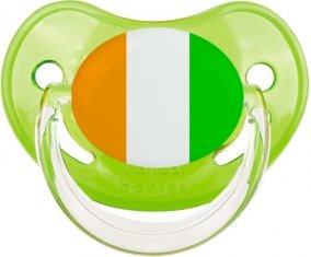 Drapeau Côte d'Ivoire Tétine Physiologique Vert classique