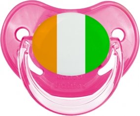 Drapeau Côte d'Ivoire Tétine Physiologique Rose classique