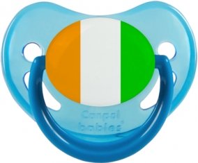 Drapeau Côte d'Ivoire Tétine Physiologique Bleue phosphorescente
