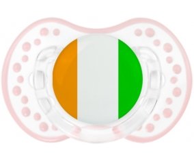 Drapeau Côte d'Ivoire Sucete LOVI Dynamic Retro-blanc-rose-tendre classique