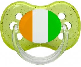 Drapeau Côte d'Ivoire Sucete Cerise Vert à paillette