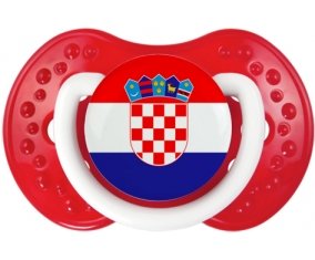 Drapeau Croatie Tétine LOVI Dynamic Blanc-rouge classique