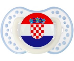Drapeau Croatie Tétine LOVI Dynamic Blanc-cyan classique