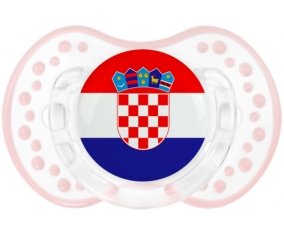Drapeau Croatie Tétine LOVI Dynamic Retro-blanc-rose-tendre classique