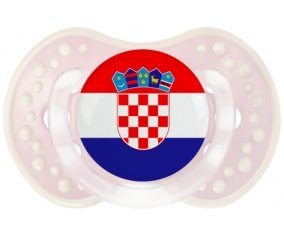 Drapeau Croatie Tétine LOVI Dynamic Retro-rose-tendre classique