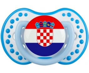 Drapeau Croatie Tétine LOVI Dynamic Blanc-bleu phosphorescente