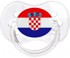Drapeau Croatie Sucette Cerise Transparent classique