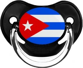 Drapeau Cuba Sucette Physiologique Noir classique