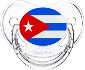 Drapeau Cuba Sucette Physiologique Transparent classique