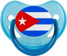 Drapeau Cuba Sucette Physiologique Bleue phosphorescente