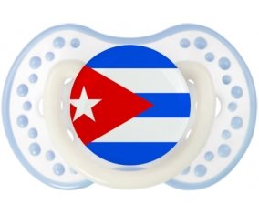 Drapeau Cuba Sucette LOVI Dynamic Blanc-cyan classique