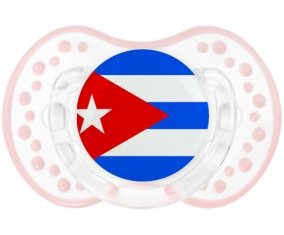 Drapeau Cuba Sucette LOVI Dynamic Retro-blanc-rose-tendre classique