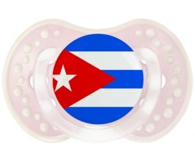 Drapeau Cuba Sucette LOVI Dynamic Retro-rose-tendre classique