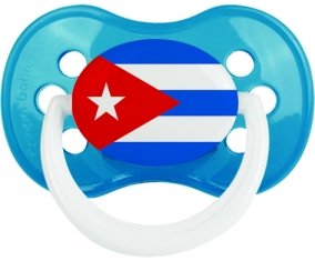 Drapeau Cuba Tétine Anatomique Cyan classique