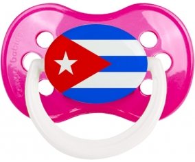 Drapeau Cuba Tétine Anatomique Rose foncé classique