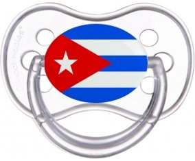 Drapeau Cuba Tétine Anatomique Transparente classique