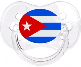 Drapeau Cuba Sucette Cerise Transparent classique