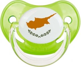Drapeau Chypre Tétine Physiologique Vert classique