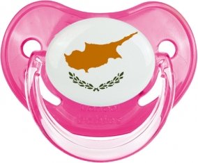 Drapeau Chypre Tétine Physiologique Rose classique