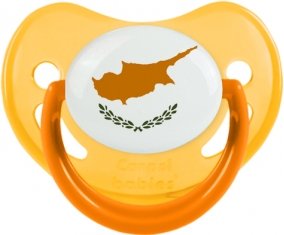 Drapeau Chypre Tétine Physiologique Jaune phosphorescente