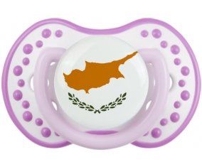 Drapeau Chypre Sucete LOVI Dynamic Blanc-mauve classique