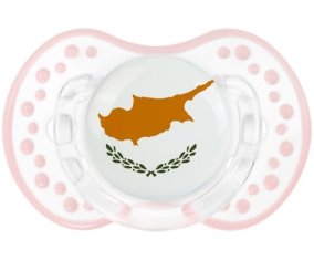 Drapeau Chypre Sucete LOVI Dynamic Retro-blanc-rose-tendre classique