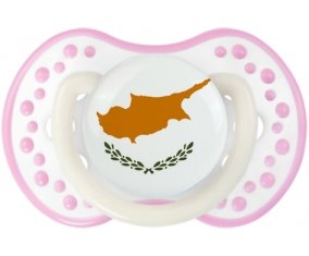 Drapeau Chypre Sucete LOVI Dynamic Blanc-rose phosphorescente