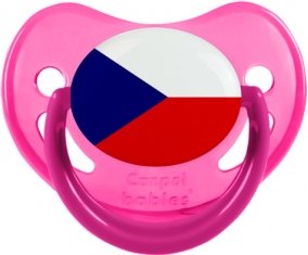 Drapeau République Tchèque Sucete Physiologique Rose phosphorescente