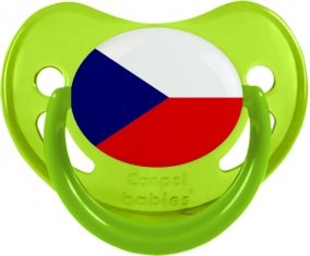 Drapeau République Tchèque Sucete Physiologique Vert phosphorescente