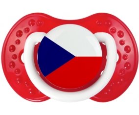 Drapeau République Tchèque Tétine LOVI Dynamic Blanc-rouge classique