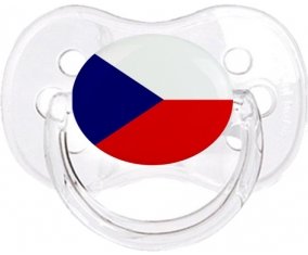 Drapeau République Tchèque Sucette Cerise Transparent classique
