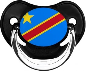Drapeau République Démocratique du Congo Sucette Physiologique Noir classique