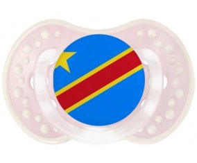 Drapeau République Démocratique du Congo Sucette LOVI Dynamic Retro-rose-tendre classique