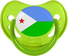 Drapeau Djibouti Tétine Physiologique Vert phosphorescente
