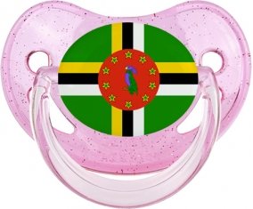 Drapeau Dominique Sucete Physiologique Rose à paillette