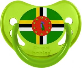 Drapeau Dominique Sucete Physiologique Vert phosphorescente